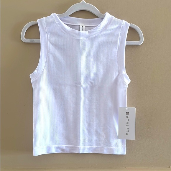 Athleta Tops - Athleta Renew Seamless Muscle Tank. Bright White. Small. NWT.